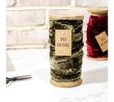 50mm X 10 Yds Olive Velvet Ribbon Spool