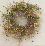 Flower Wreath W/ Berry Accent