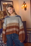 Multi Color Striped Sweater