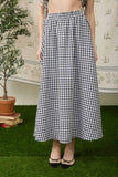 Gingham Midi Skirt