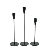 Iron Candle Holders  Black