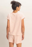 Striped Short Sleeve Top
