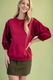 Mixed Fabric Top