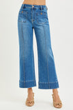 Front Seam Wide Leg Jeans