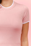 Double Layer Short Sleeve Sweater
