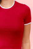 Double Layer Short Sleeve Sweater
