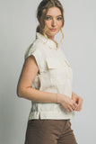 Collared Tencel Top
