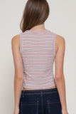 Striped Textured Knit Top