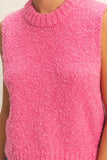 Crew Neck Sleeveless Sweater