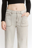 Super High Rise Striped Jeans