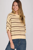 Striped Round Neck Knit Sweater