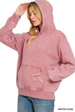 Fleece Acid Washed Hoodie