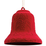 Flock Plastic Bell Ornament