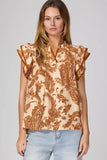 Contrast Stitched Top