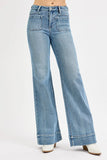 High Rise Patch Pocket Jeans
