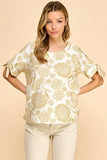 Floral Short Sleeve Top