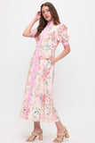Floral Shirt Midi Dress