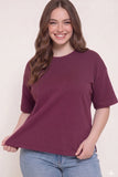 Curvy Oversized Soft Scuba Knit Top