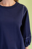 Mixed Fabric Top