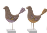 Large Wood Bird W/acrylic Stand