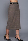 Belted Column Skirt