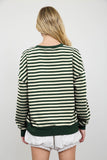 Striped Long Sleeve Knit Top