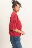 Washed Crew Neck Tee
