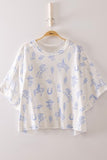 Western Graphic Knit Top