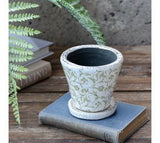 Green Antique Floral Print Pot 5