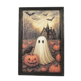Ghost, House, & Pumpkin Frame