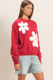 Floral Applique Sweatshirt