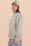 Oversized Knit Camo Top