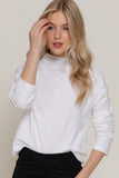 Seamed Mock Neck Top