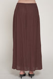 Woven Crinkle Maxi Skirt
