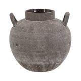 Hand-pulled Black Ceramic Vase