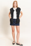 Button-Up Sweater Vest