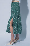 Polka Dot Tiered Maxi Skirt