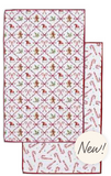 Christmas Bows Printed Microfiber Dishtowel