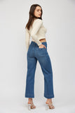 Super Soft Wide Leg Cropped Jeans