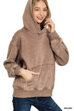 Fleece Acid Washed Hoodie