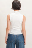 Sleeveless Mock Neck Top