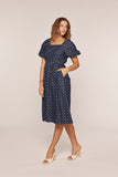 Floral Jacquard Denim Dress