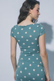 Side Slit Polka Dot Top