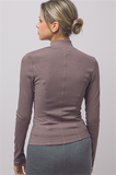Mock Neck Long Sleeve Top