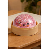 Pink Glitter Squishy Face Dumpling