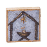 Mdf Hand Painted Manger Block