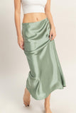 Satin Midi Skirt