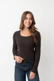 Long Sleeve Scoop Neck Tee