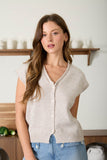 Raw Edge V-neck Cardigan