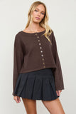 Wide Sleeve Boxy Cardigan